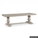 [EUR: Trou-84] Troup Dining Table - 84"    / Winter Grey