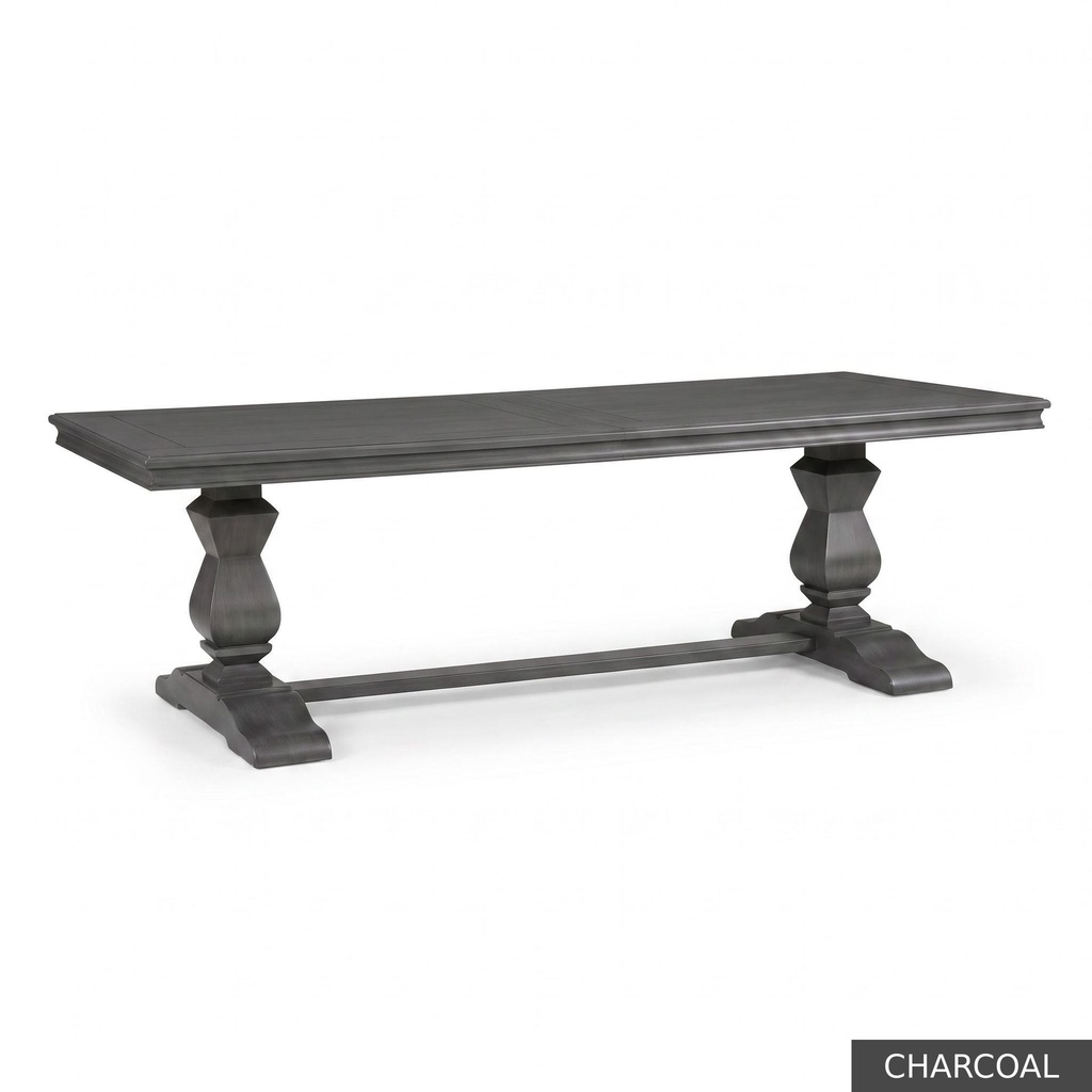 [EUR: Trou-96] Troup Dining Table - 96"  / Charcoal