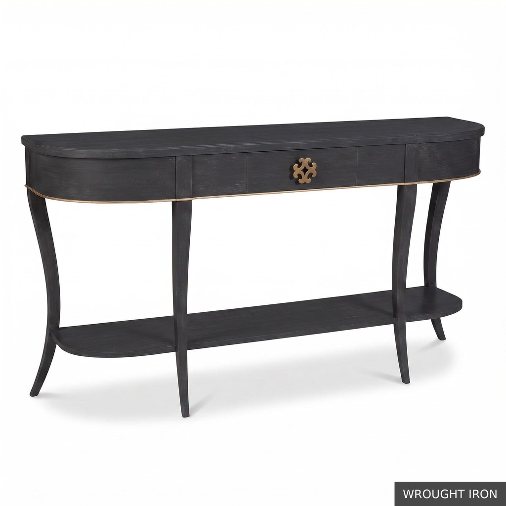 [EUR: Wind] Windsor Console / Wrought Iron + Gold