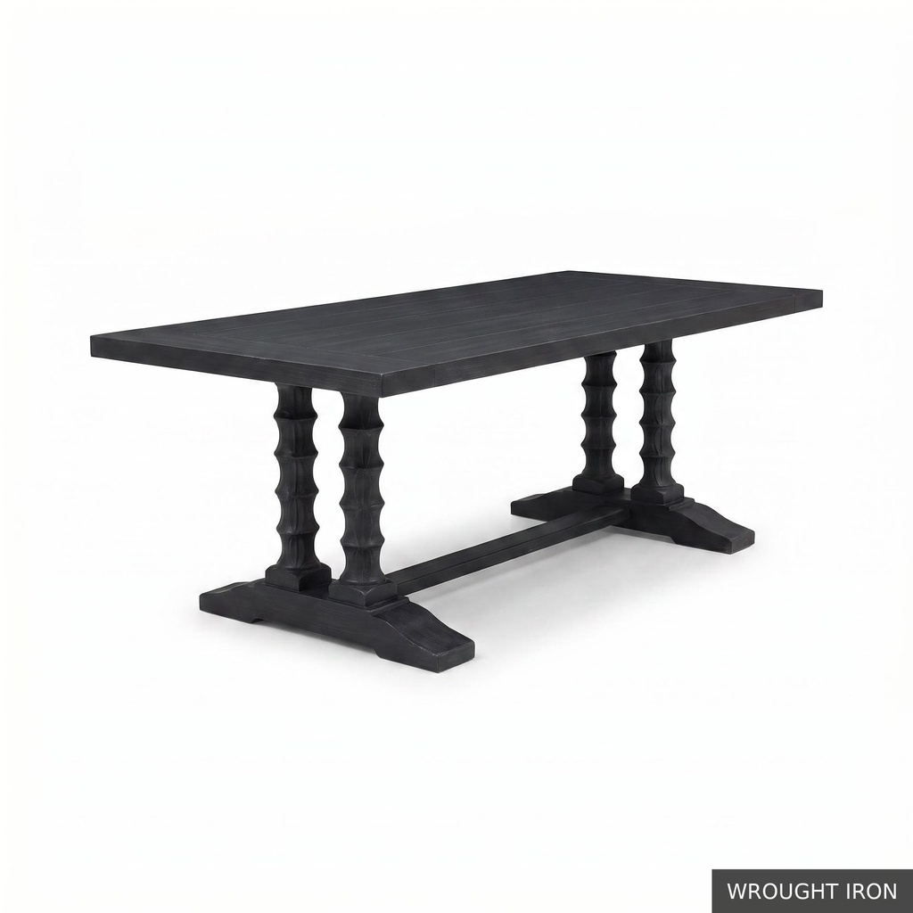 Dominique Dining Table - 84" / Wrought Iron