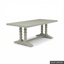 Dominique Dining Table - 84" / Blue Lagoon