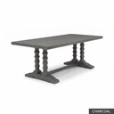 Dominique Dining Table - 96" / Charcoal
