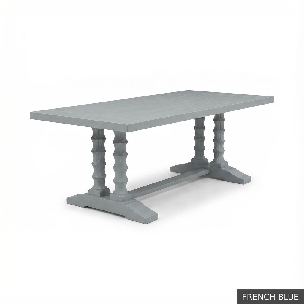 Dominique Dining Table - 96" / French Blue