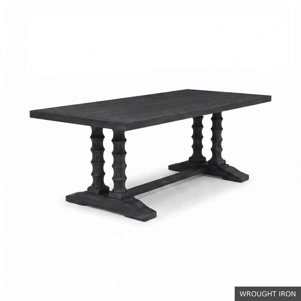 Dominique Dining Table - 96" / Wrought Iron