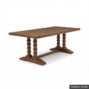 Dominique Dining Table - 96" / French Stain