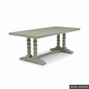 Dominique Dining Table - 96" / Blue Lagoon