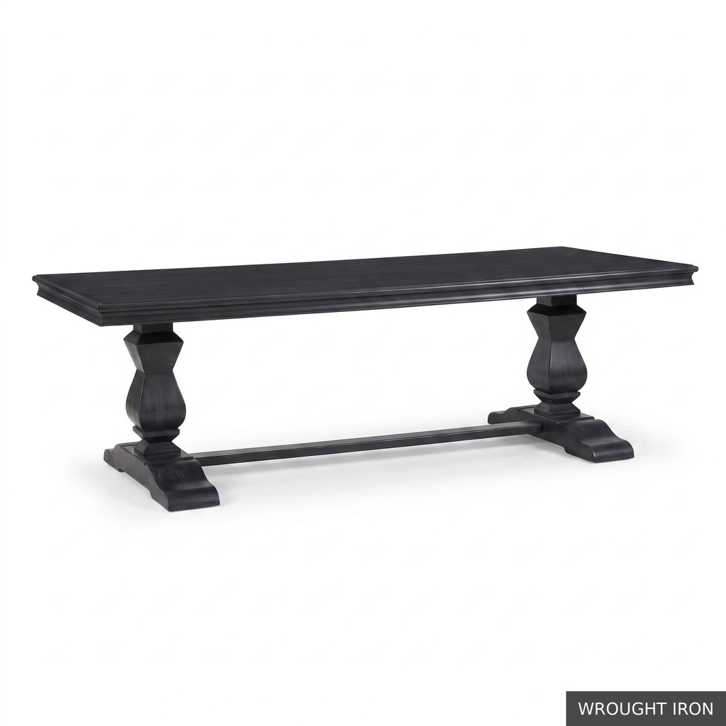 [EUR: Trou-96] Troup Dining Table - 96"  / Wrought Iron