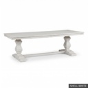 [EUR: Trou-96] Troup Dining Table - 96"  / Shell White