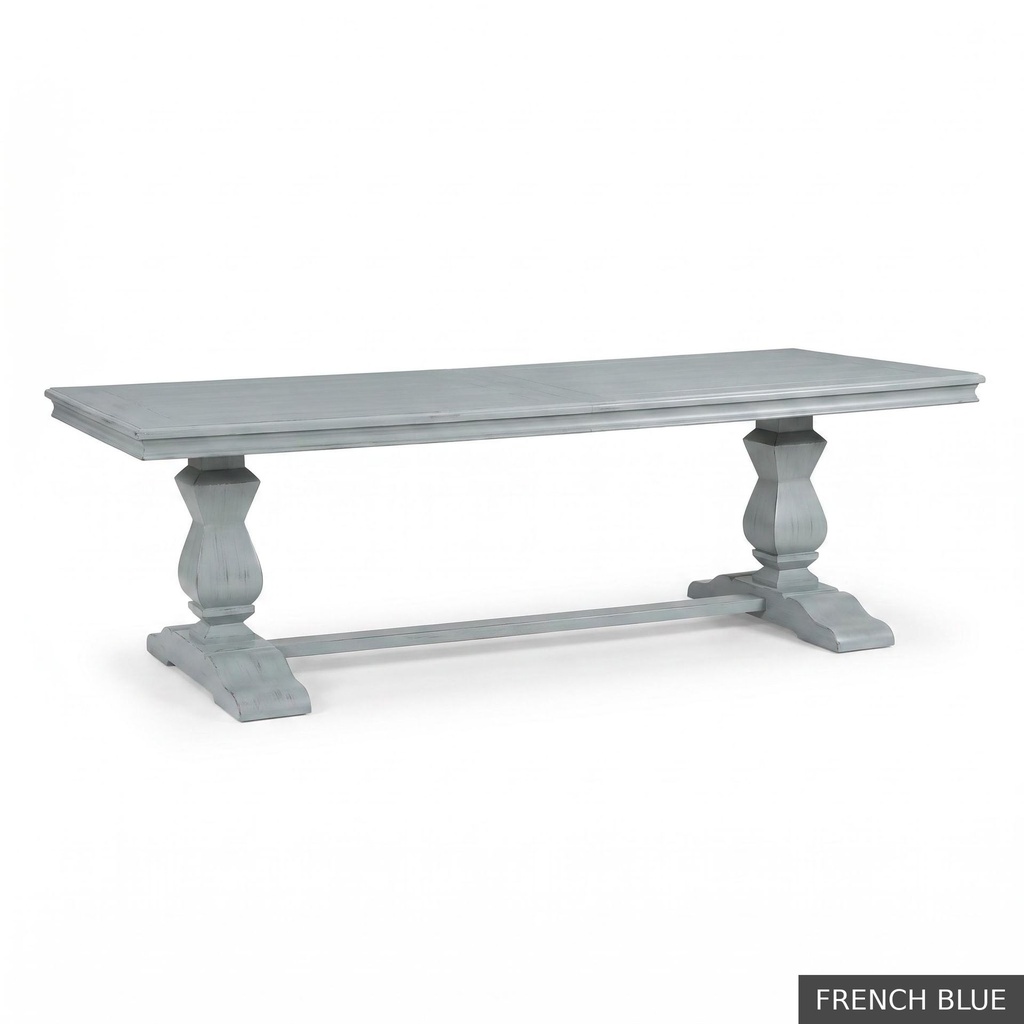 [EUR: Trou-96] Troup Dining Table - 96"  / French Blue