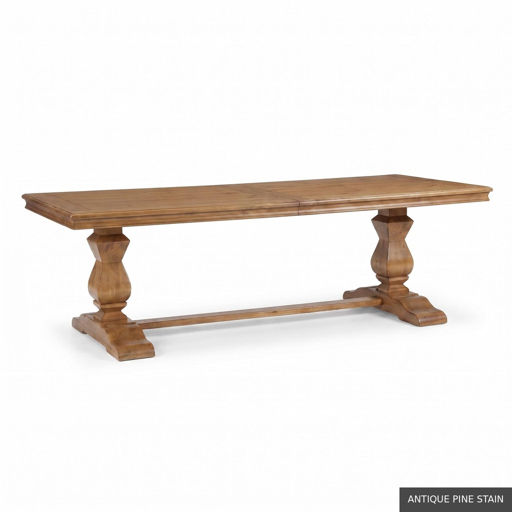 [EUR: Trou-96] Troup Dining Table - 96"  / Antique Pine Stain
