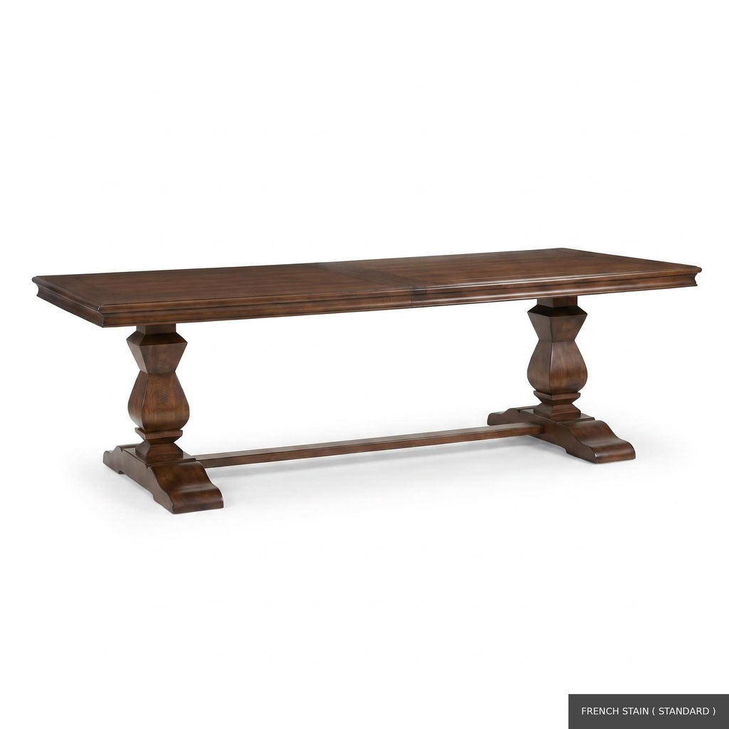 [EUR: Trou-96] Troup Dining Table - 96"  / French Stain ( Standard )