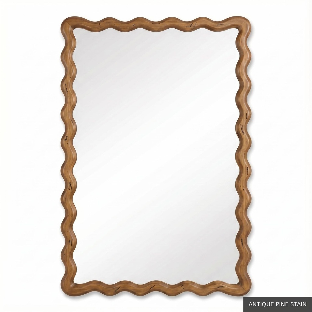 [EUR: Fish] Fisher Mirror  / Antique Pine Stain