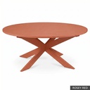 [EUR: Pear-48] Pearl Dining Table - 48" / Rosey Red