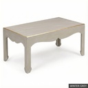 [EUR: Warr23] Warren Cocktail Table 40"x23" / Winter Grey + Gold