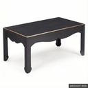 [EUR: Warr23] Warren Cocktail Table 40"x23" / Wrought Iron + Gold