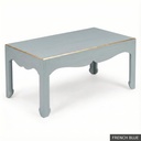 [EUR: Warr23] Warren Cocktail Table 40"x23" / French Blue + Gold