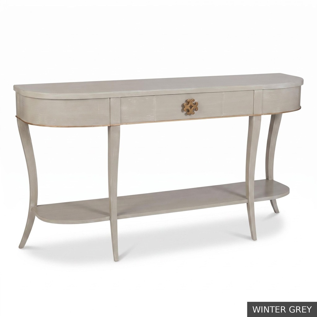 [EUR: Wind] Windsor Console / Winter Grey + Gold