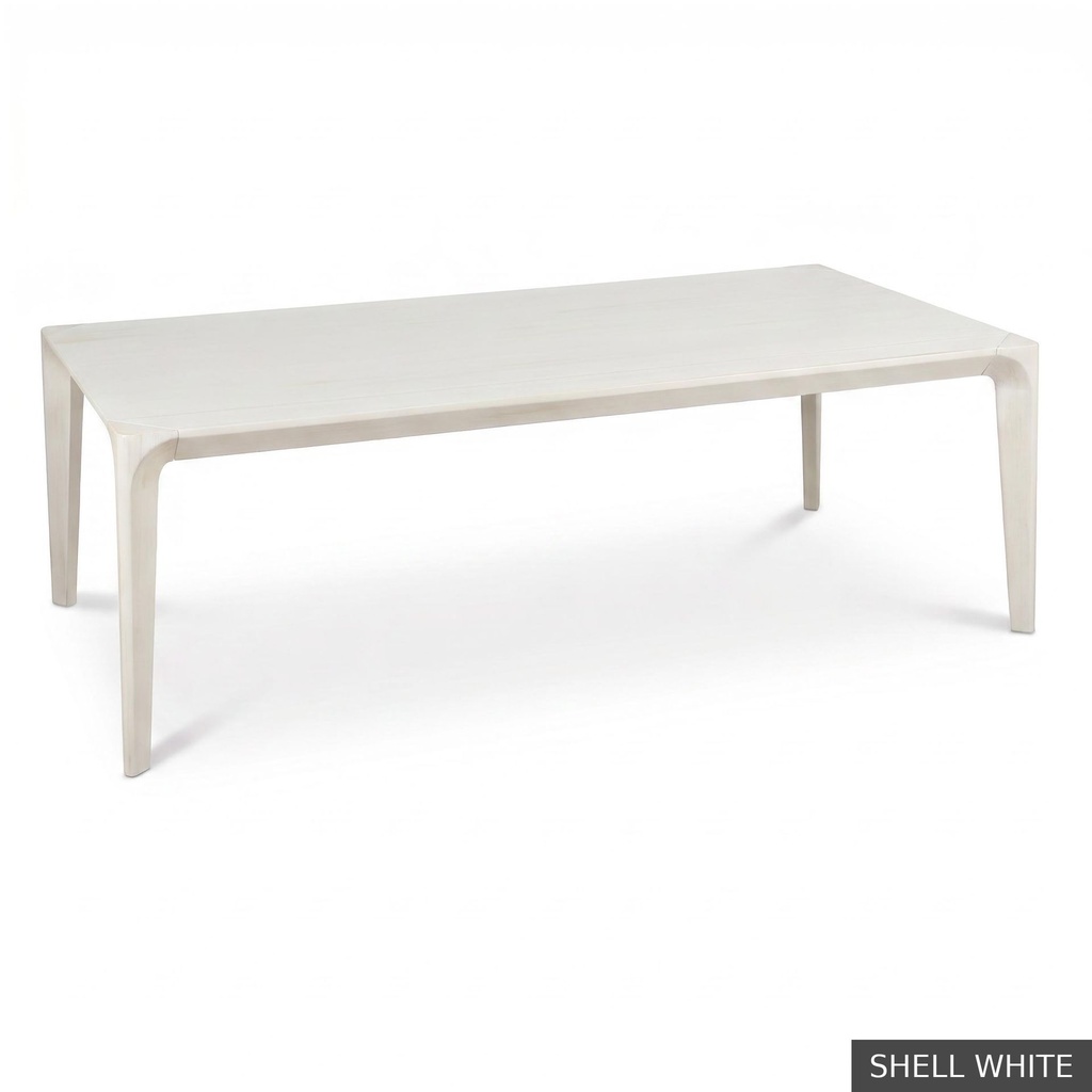 [EUR: Vien84] Vienna Dining Table - 84" / Shell White
