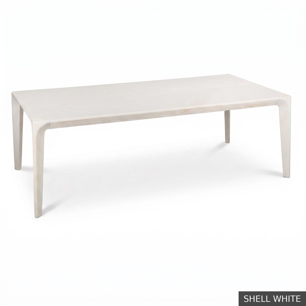[EUR: Vien96] Vienna Dining Table - 96" / Shell White