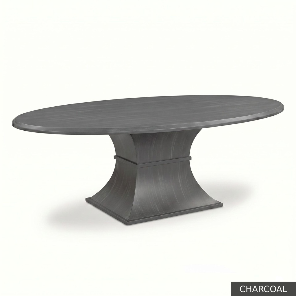 Hudson Oval Table - 72" / Charcoal