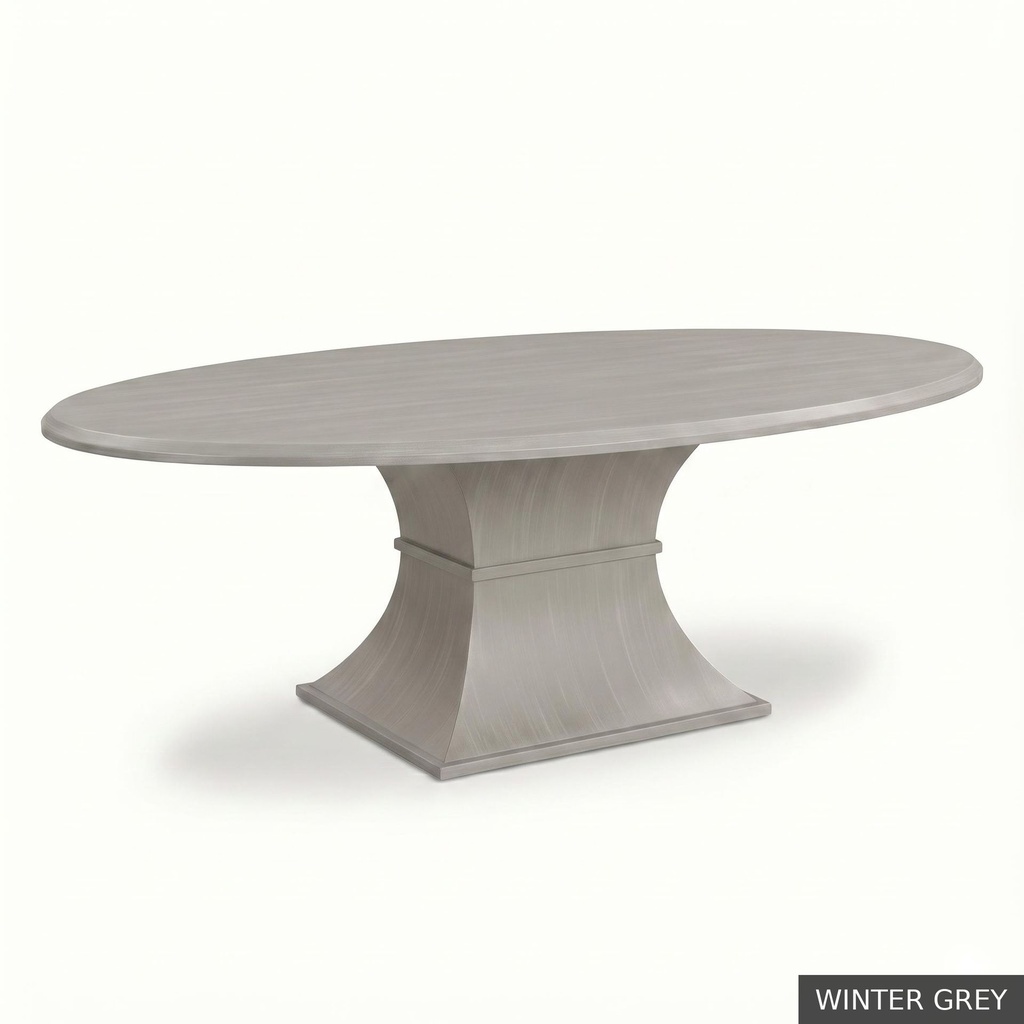 Hudson Oval Table - 72" / Winter Grey