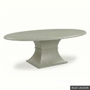 Hudson Oval Table - 72" / Blue Lagoon