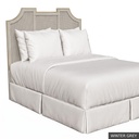 [SIG: NantQ] Nantucket Queen Headboard / Winter Grey + Gold