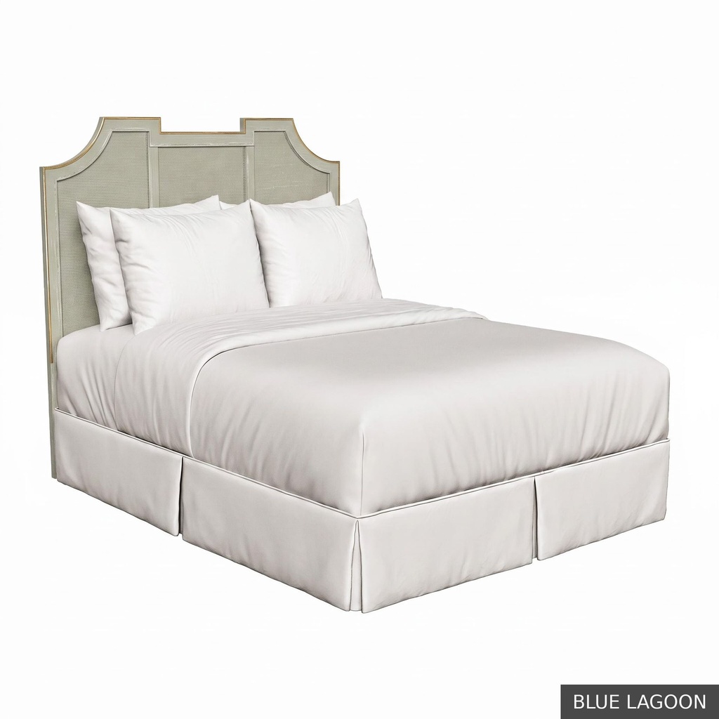 [SIG: NantQ] Nantucket Queen Headboard / Blue Lagoon + Gold