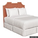 [SIG: NantQ] Nantucket Queen Headboard / Rosey Red + Gold