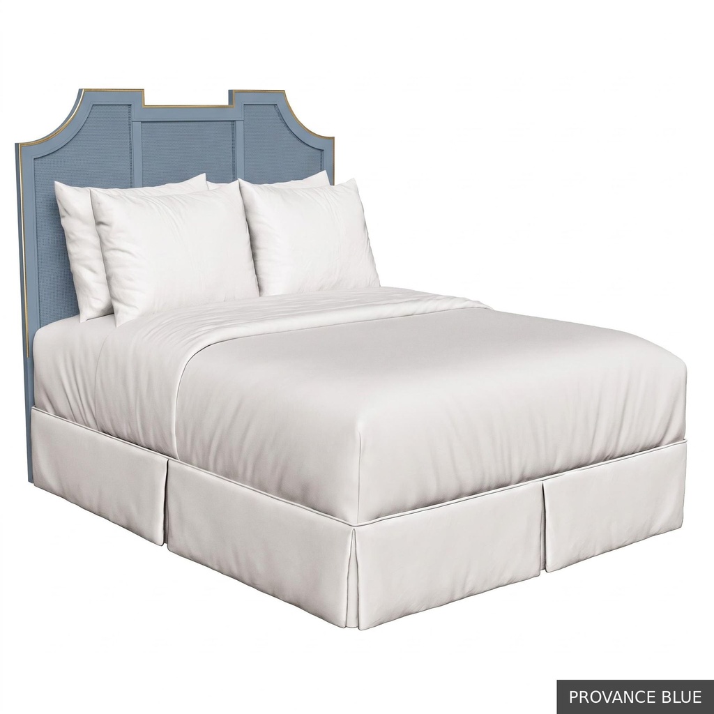 [SIG: NantQ] Nantucket Queen Headboard / Provance Blue + Gold