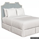 [SIG: NantQ] Nantucket Queen Headboard / French Blue + Gold