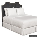 [SIG: NantQ] Nantucket Queen Headboard / Wrought Iron + Gold