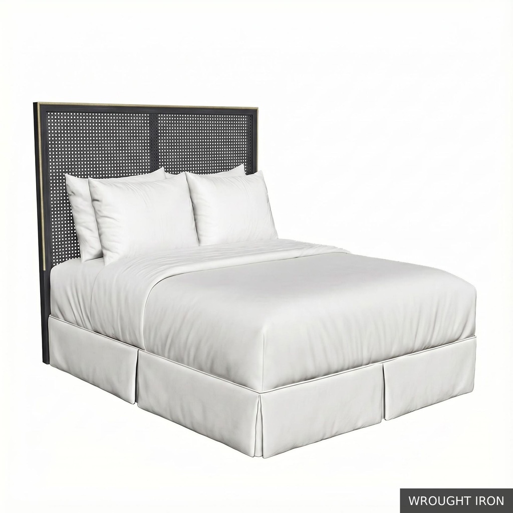 [EUR: RegeTHB] Regent - Twin Headboard   / Wrought Iron + Gold