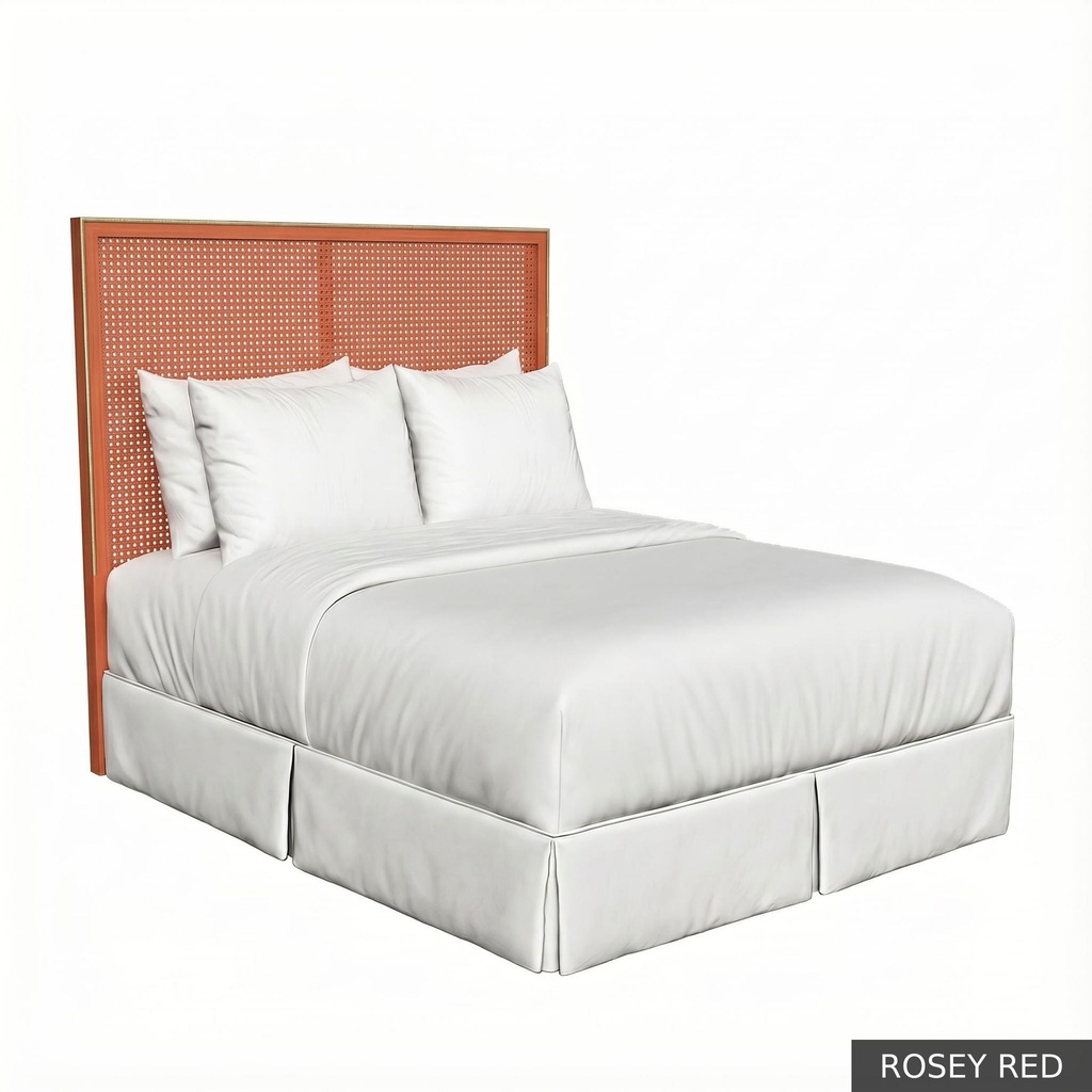 [EUR: RegeTHB] Regent - Twin Headboard   / Rosey Red + Gold