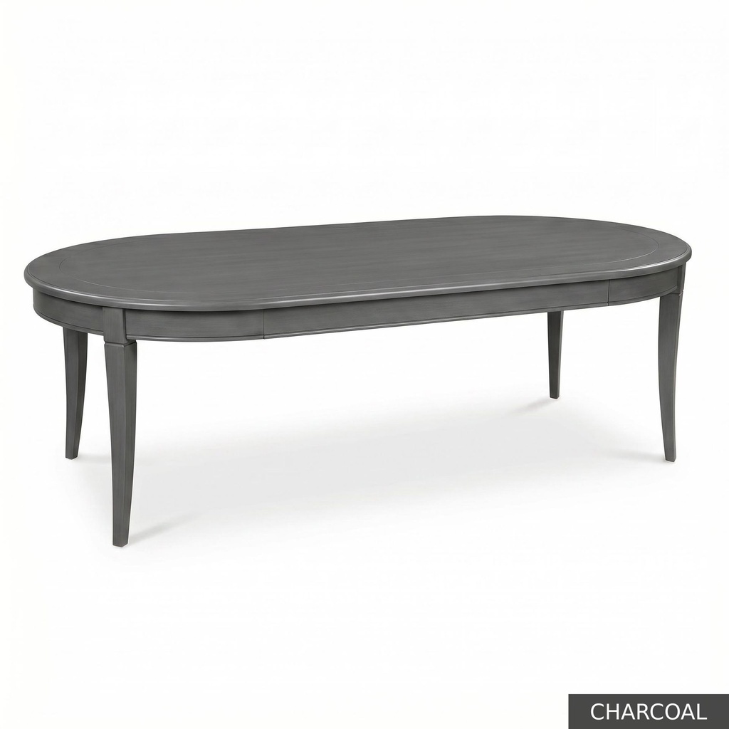 [SIG: Rams-84] Ramsey Dining Table 84"   / Charcoal + NO Accent Colour Required