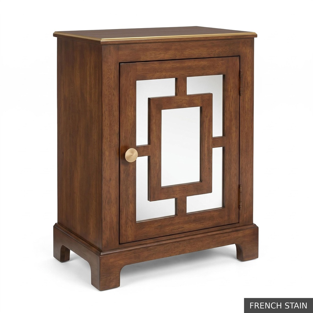 [EUR: Lang] Langford Side Table   / French Stain + Gold