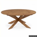 [EUR: Pear-54] Pearl Dining Table - 54"    / Antique Pine Stain
