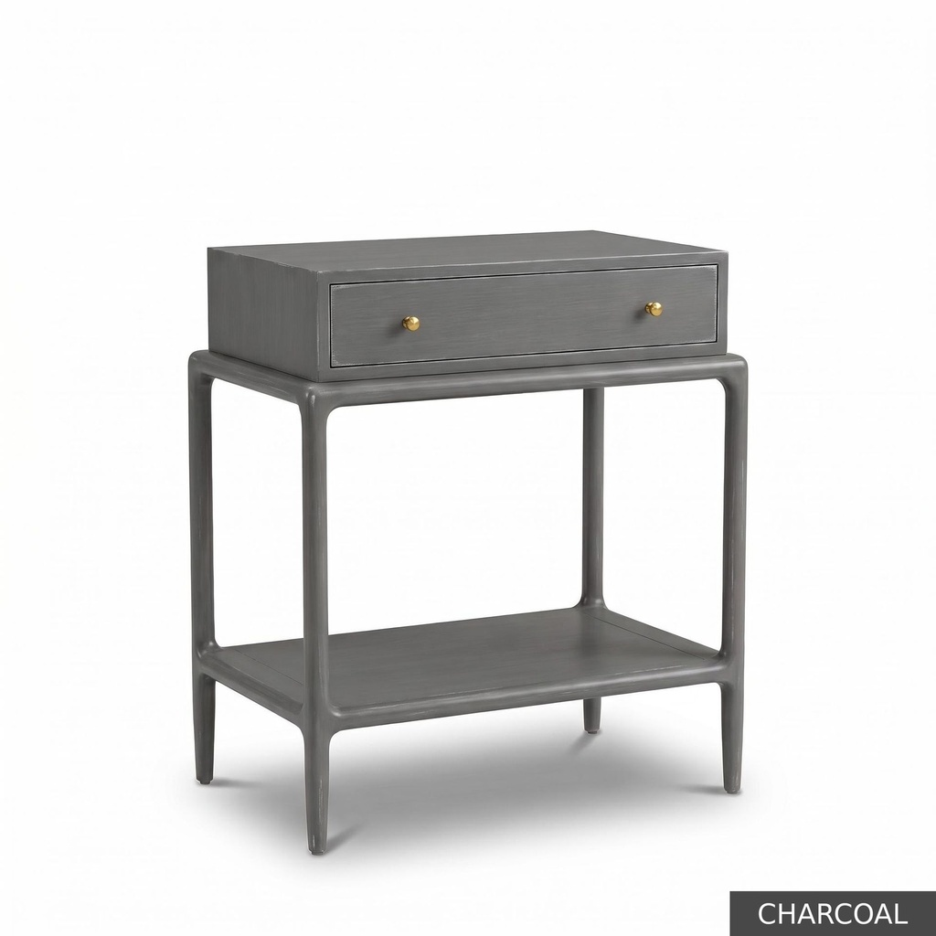 Willow Side Table / Charcoal