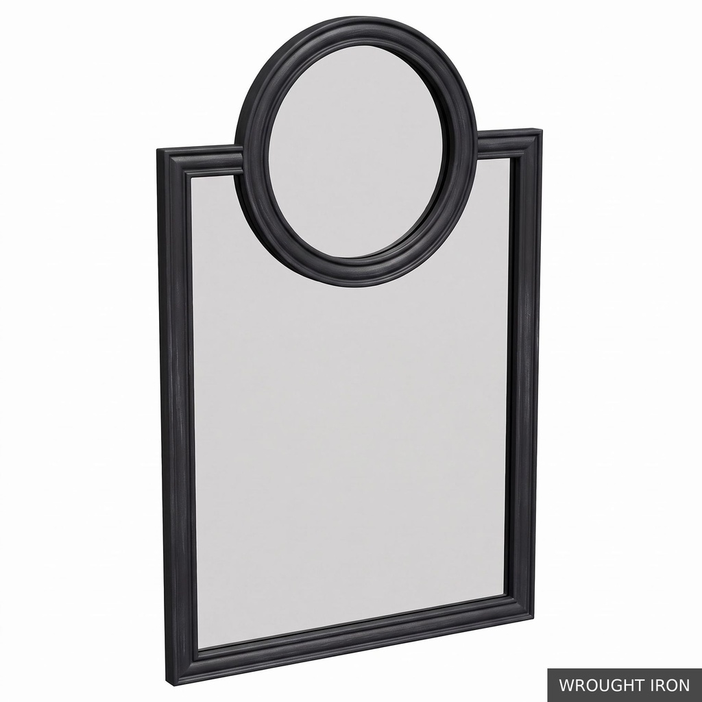 Petite Oliver Mirror / Wrought Iron