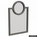 Petite Oliver Mirror / Charcoal