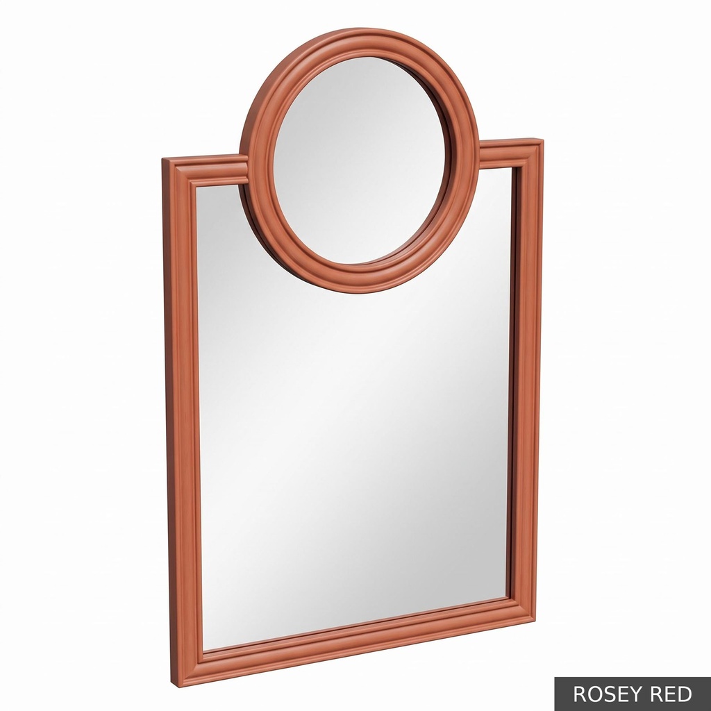 Petite Oliver Mirror / Rosey Red