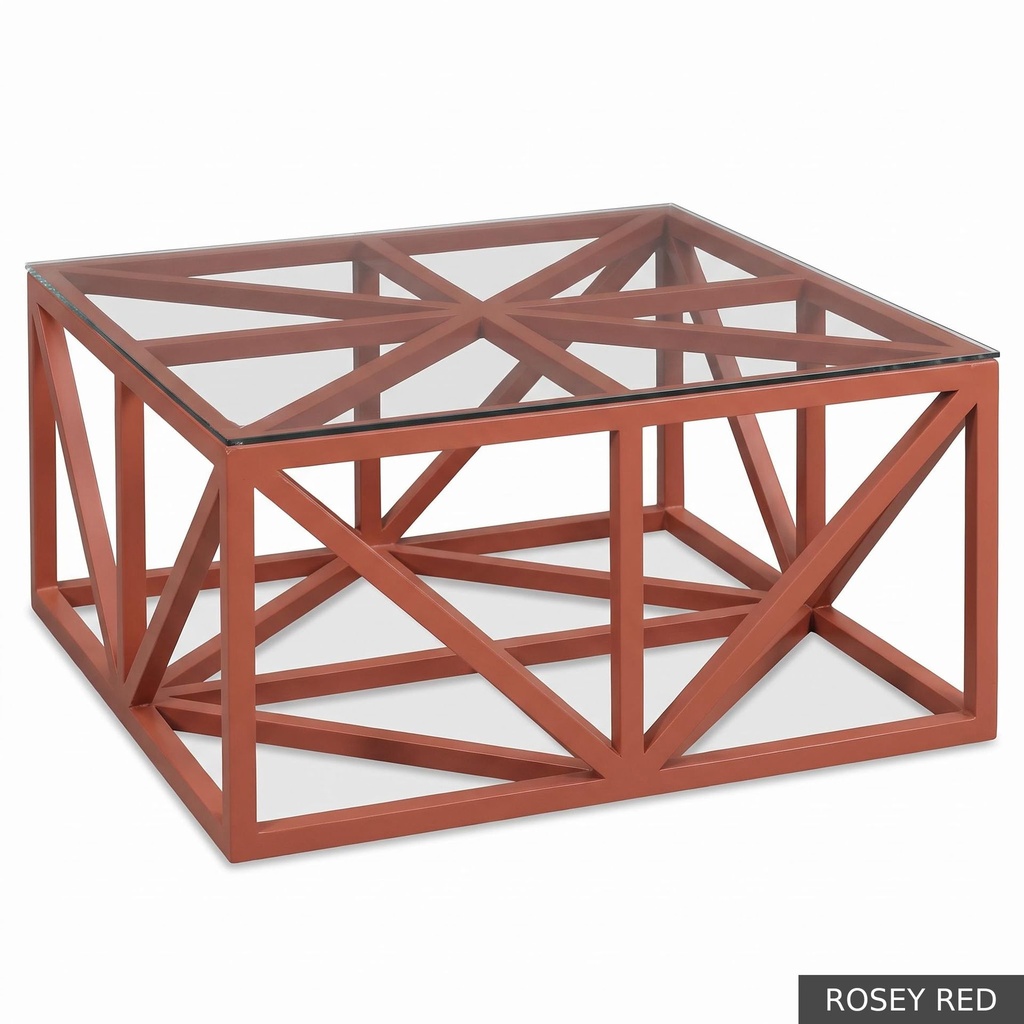 [LOFT: Geo] Geo Cocktail Table   / Rosey Red
