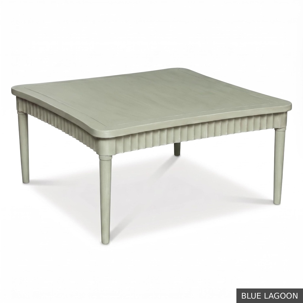 Harrison Cocktail Table 42" Sq / Blue Lagoon