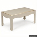 [EUR: Warr23] Warren Cocktail Table 40"x23" / Blue Lagoon + Gold