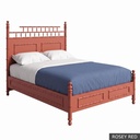 Canton - King Bed / Rosey Red