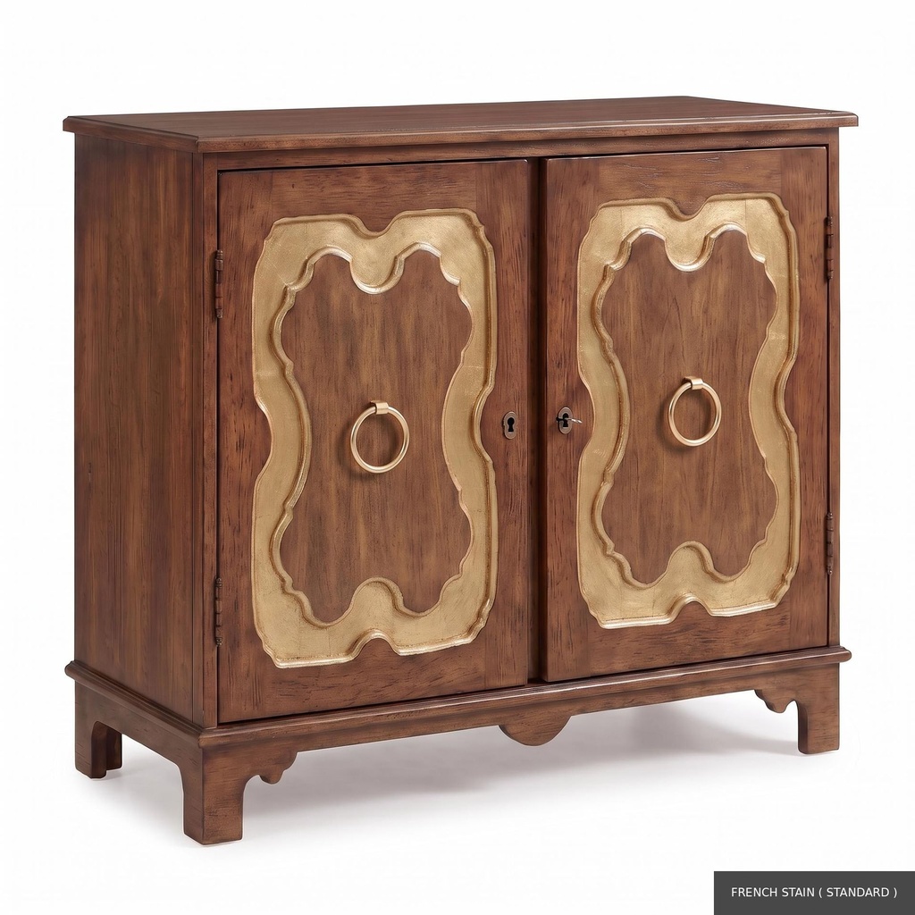 [EUR: York] York Side Table  / French Stain ( Standard ) + Gold