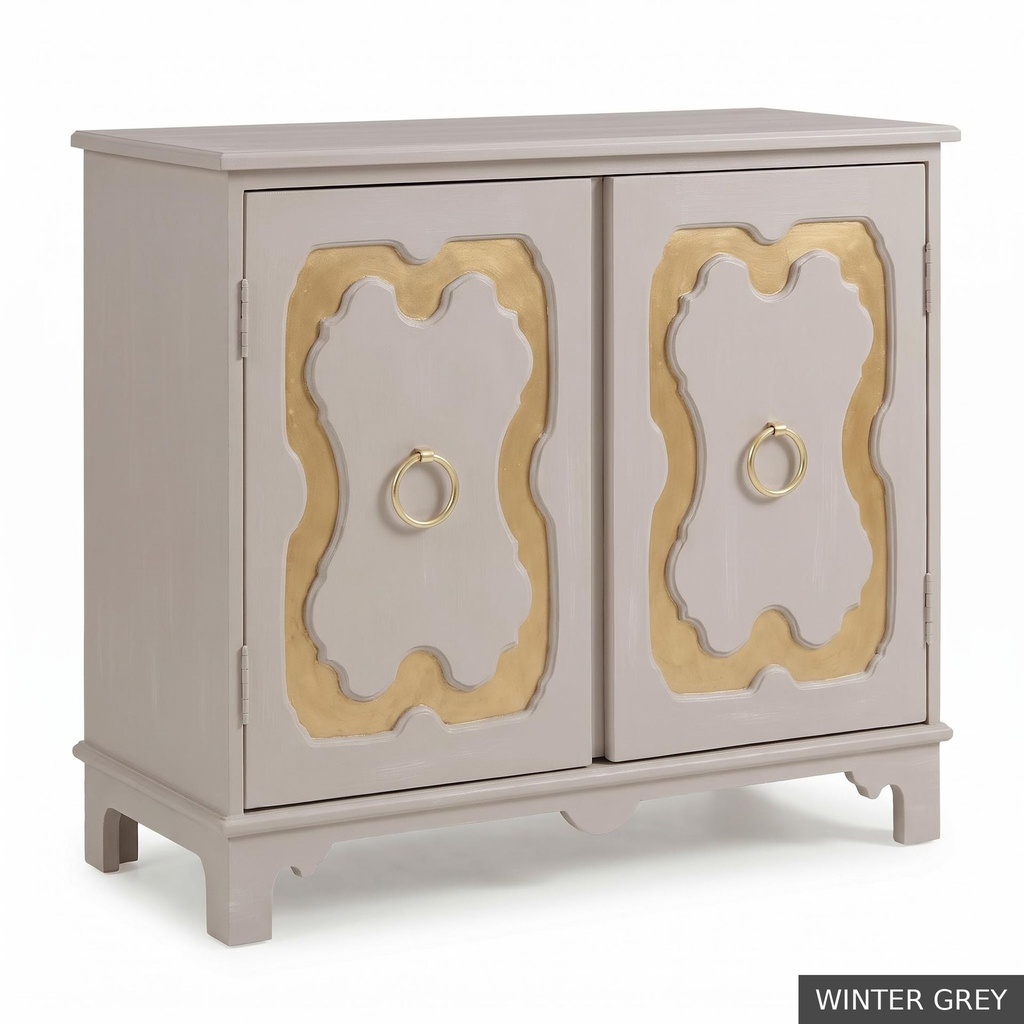 [EUR: York] York Side Table  / Winter Grey + Gold