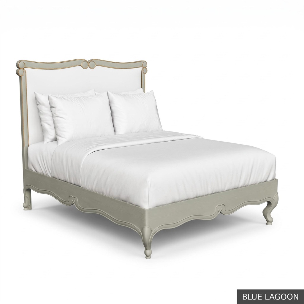 [EUR: BarnKBED] Barnard - King Bed  / Blue Lagoon + Gold