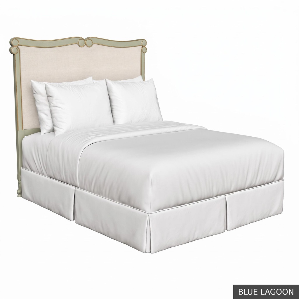 [EUR: BarnKHB] Barnard - King Headboard   / Blue Lagoon + Gold