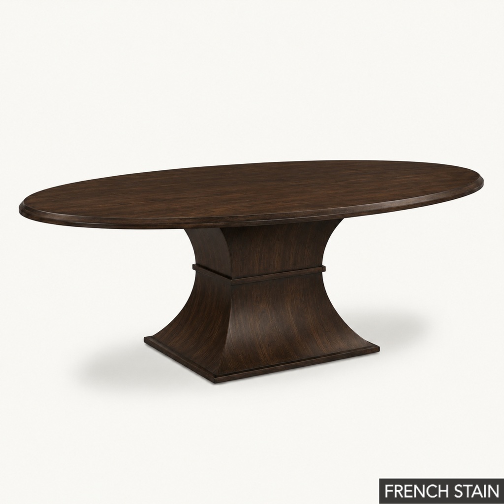 Hudson Oval Table - 84" - French Stain